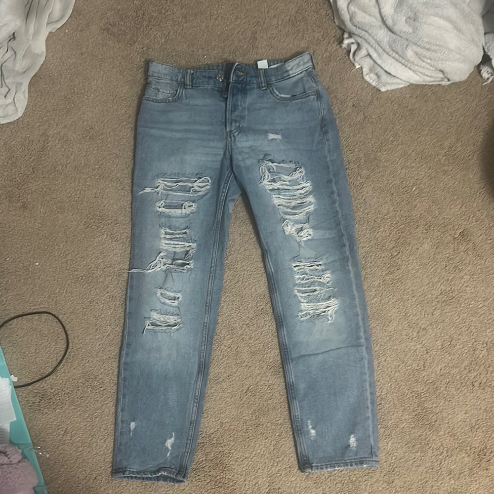 &DENIM Women's Distressed Blue Jeans